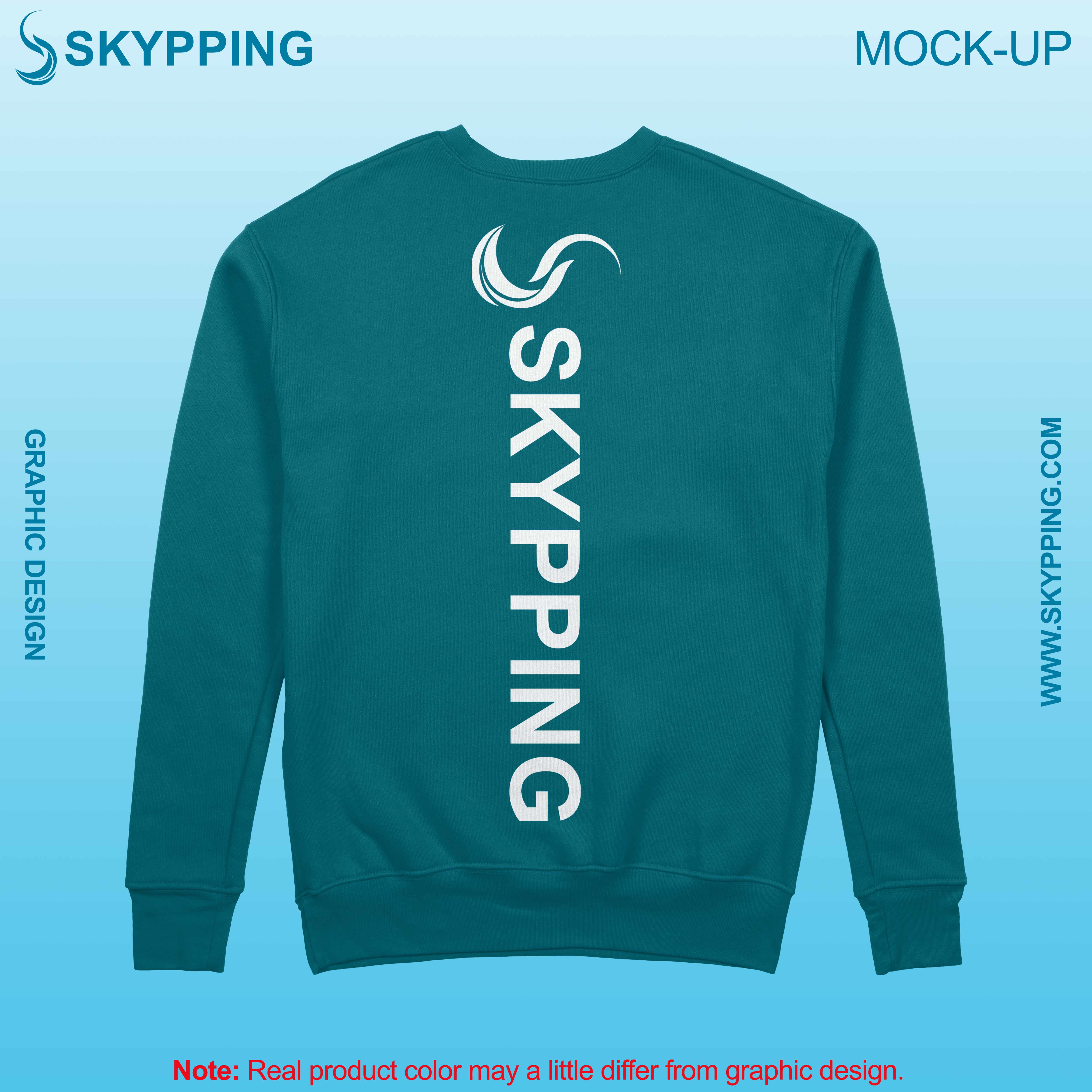 Sweatshirt with set-in style sleeve